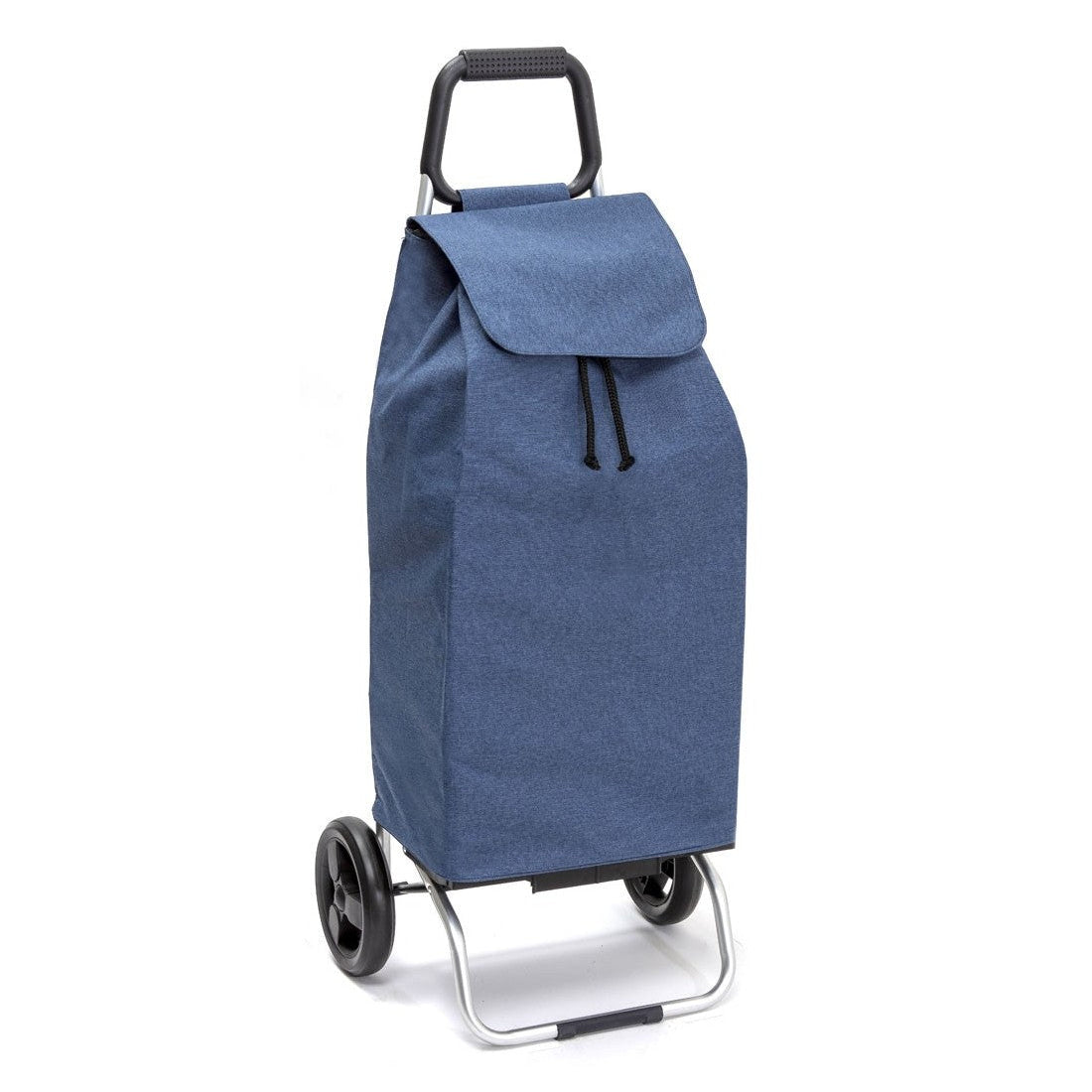 Chariot de courses pliable SIDEBAG - Sac 55L imperméable - 2 roues - Design Bluejean