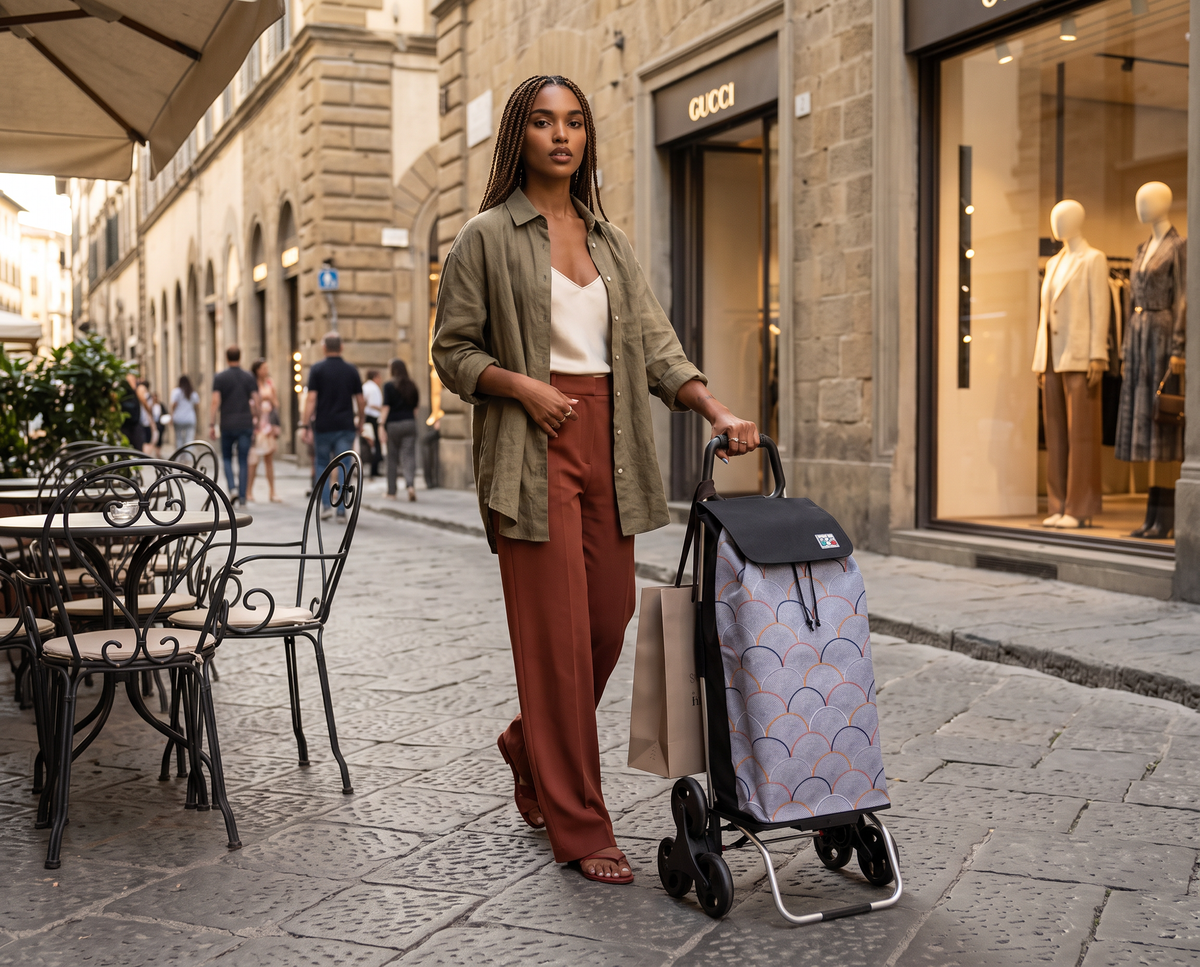 Einkaufstrolley mit Design: bunt, modern und aus Frankreich
