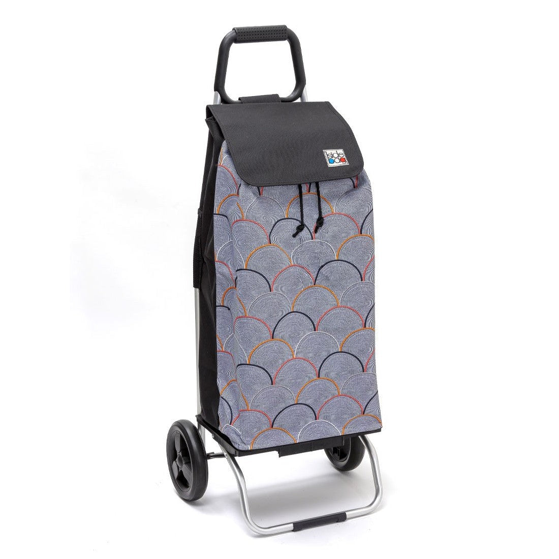 Chariot de courses pliable Carlux - Sac 55L imperméable - 2 roues - Design Psychegrey