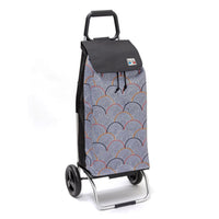 Chariot de courses pliable Carlux - Sac 55L imperméable - 2 roues - Design Psychegrey