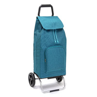 Chariot de courses pliable SIDEBAG - Sac 65L Multipoche imperméable - 2 roues - Design Chiné Canard