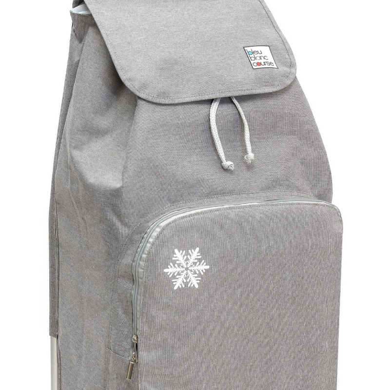 Isotérmico / Jaspeado Gris 65L - Bolsillo isotérmico 10L / 2 ruedas