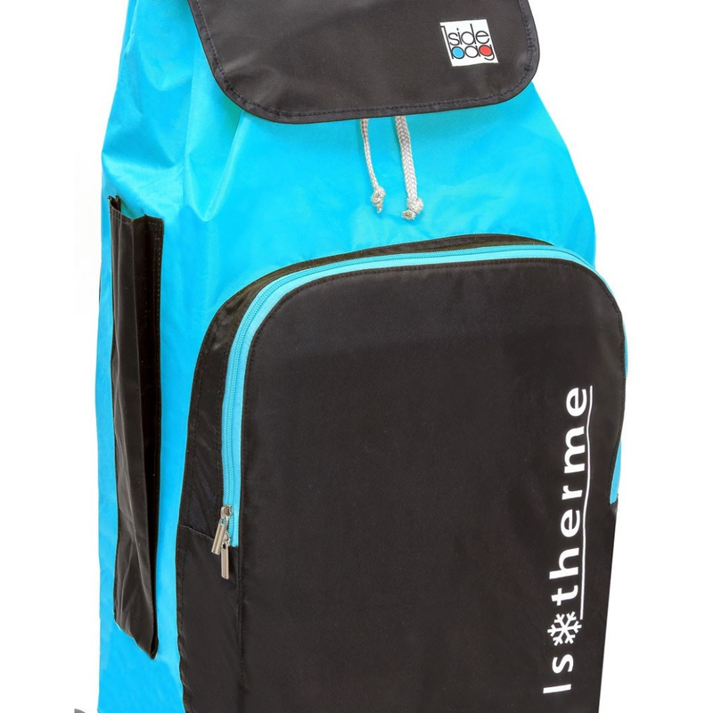 Isotérmico / Turquesa Antracita 65L - Bolsillo isotérmico 10L / 2 ruedas