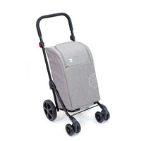 Chariot de courses SIDEBAG 4 roues à pousser, tissu déperlant imperméable