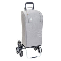 Chariot de course pliable Carlux isotherme - 6 roues - Fashion gris