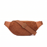 Bauchtasche Capri in Cinnamon von hinten, verstellbarer Gurtband-Riemen
