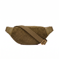 Bauchtasche Capri in Olive von hinten, verstellbarer Gurtband-Riemen