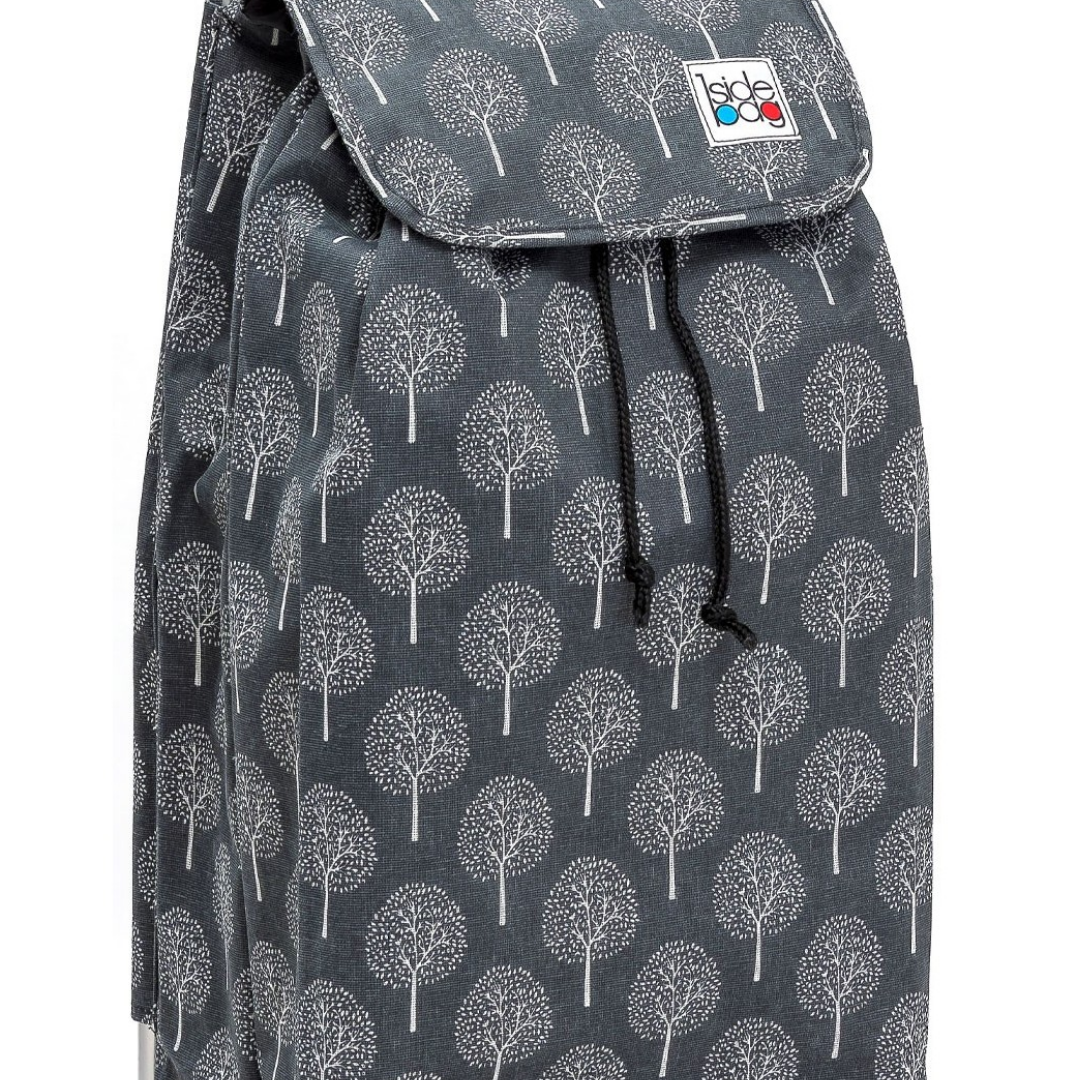 Zoom sur le tissu du sac de chariot de courses Carlux, Blackwinter 55L