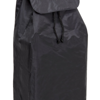 Zoom sur le tissu du sac de chariot de courses Carlux, Éco Noir 55L