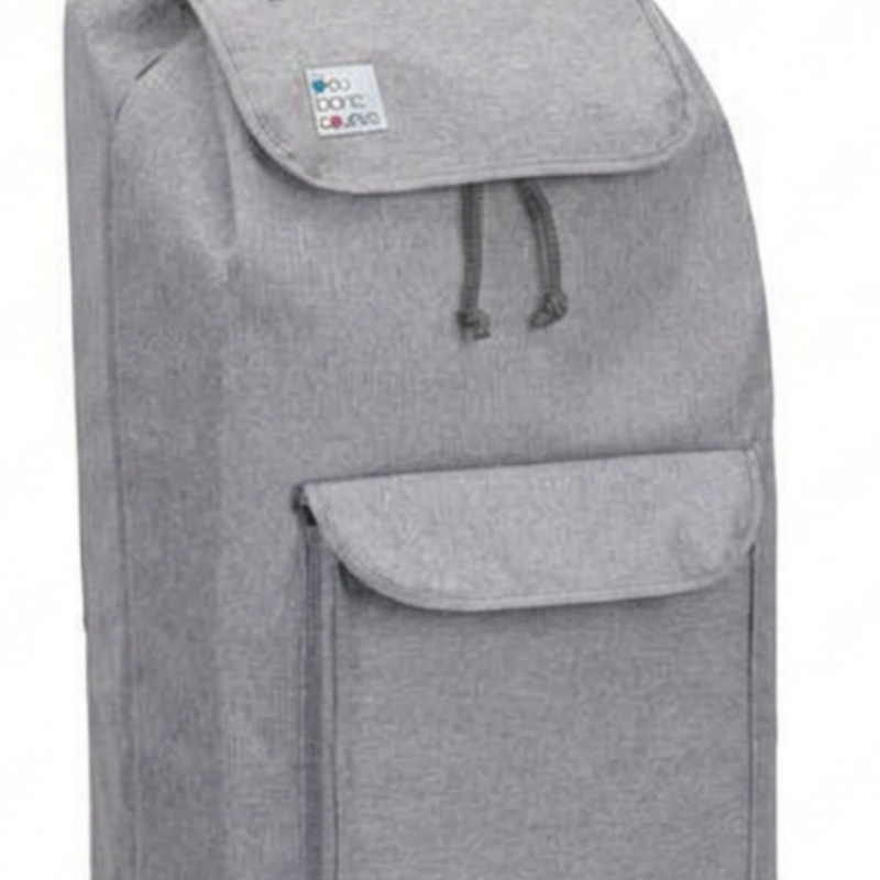 Non Isotherme / Gris 65L avec poche / 2 roues